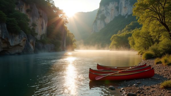 Top lieux secrets pour du canoë dans les gorges de l'Ardèche