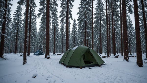 Tester ses limites: Le camping en forêt en hiver